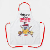Schort El Salvador en Pupusas (Voorkant)