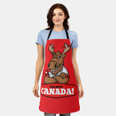 Schort Elbogen Omhoog Canada! Grappige Eekhoorn me (Gedragen)