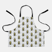 Schort - Gele en zwarte bijen (Voorkant)