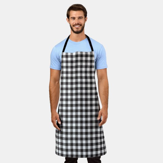 Schort Gingham Pset Pattern (Gedragen)