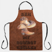 Schort groot cowboy-Pet en Boots Griller (Voorkant)