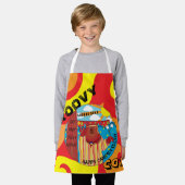 Schort Groovy Camp Beer overal print (Gedragen)