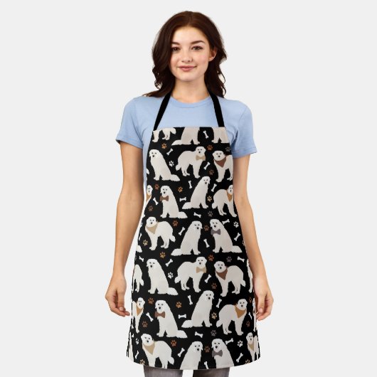 Schort Grote Pyreneeën en Botten (Gedragen)