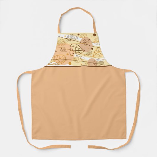 Schort-herfst bladeren schort (Voorkant)