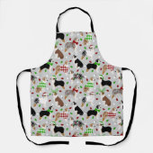 Schort kerstmis Australische herder (Voorkant)