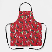 Schort Kerstmis Boston Terrier (Voorkant)