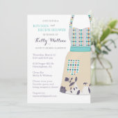 Schort Keuken en Receptendouche Uitnodiging (Staand voorkant)