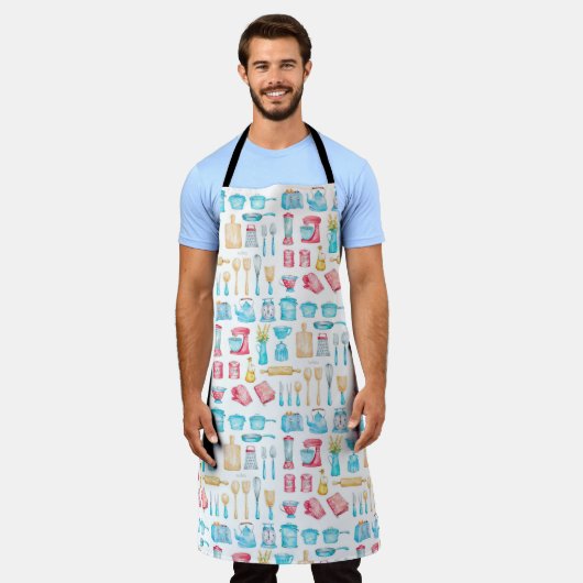 Schort - keukengereedschap (Gedragen)