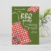 Schort Klaar voor een Uitnodiging BBQ (Staand voorkant)