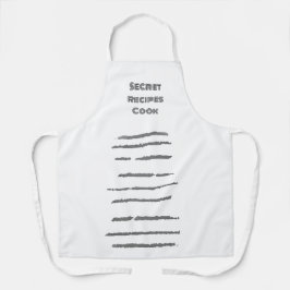 Schort koken Geheime Recepten Kook ontwerp 