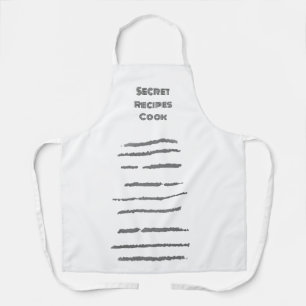 Schort koken Geheime Recepten Kook ontwerp
