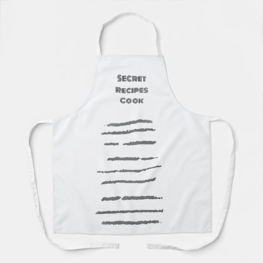 Schort koken Geheime Recepten Kook ontwerp (Voorkant)