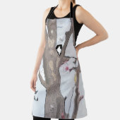 Schort lentesbloesems allover-afdrukken (Insitu)