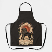 Schort Leo hemelse dierenriemkunst (Voorkant)