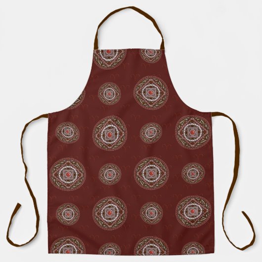 Schort Mandala All-Over Print  (Voorkant)