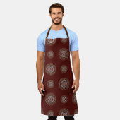 Schort Mandala All-Over Print  (Gedragen)