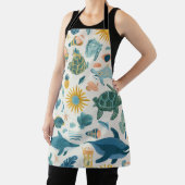 Schort met All-Over Print van Oceaan Golven Cadeau (Insitu)