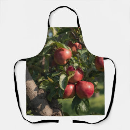Schort met Apple Tree-thema