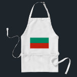 Schort met Bulgaarse vlag<br><div class="desc">Voeg een vleugje Bulgaarse trots toe aan uw keukenkleding met ons schort met de Bulgaarse vlag! Dit schort, gemaakt met aandacht voor detail, toont met trots de levendige kleuren van de Bulgaarse vlag - wit, groen en rood - die de rijke geschiedenis en het culturele erfgoed van het land symboliseren....</div>