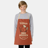 Schort met eigen naam BBQ Sidekick Kids (Gedragen)