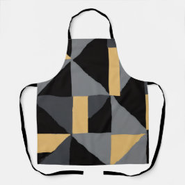 Schort met geometrische moderne print