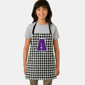 Schort met houndstooth monogram (Insitu)