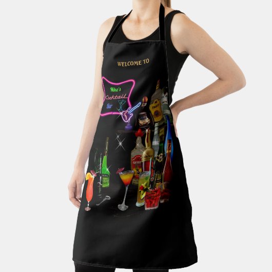 Schort met jouw naam(s) op het Neon-teken (Insitu)