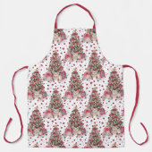 Schort met kerstcadeaubonen en cadeaudozen (Voorkant)