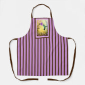 Schort met lavendel Striped Hummingbird (medium) (Voorkant)