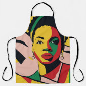 Schort met levendige patronen (Voorkant)