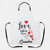 Schort Met 'Love You' Op Maat (Voorkant)