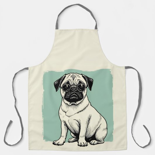 Schort met Pug (Voorkant)