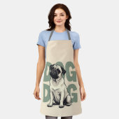 Schort met Pug (Gedragen)