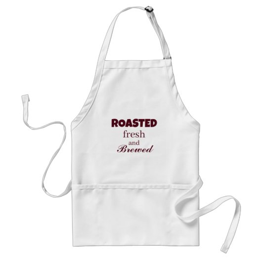 Schort met 'Roasted Fresh & Brewed Coffee'-thema (Voorkant)