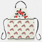 Schort met rode papaver (Voorkant)