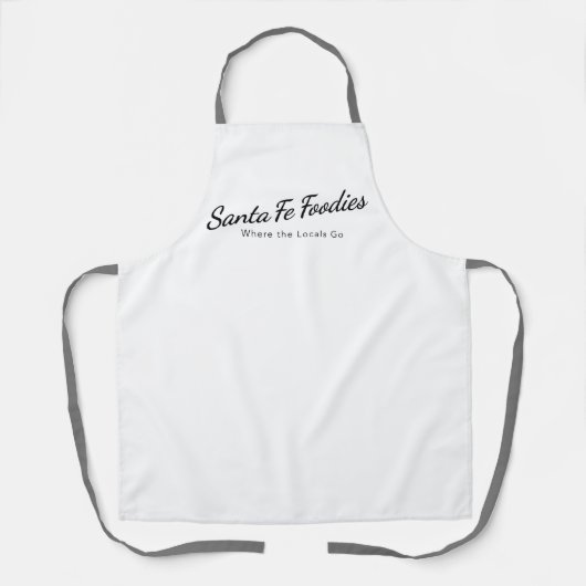 Schort met Santa Fe Foodies Logo (Voorkant)