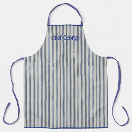 Schort met streepjes Franse stijl naam
