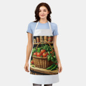 Schort met thema groenten en fruit |  stijl (Gedragen)