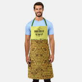 Schort met tribal motief (Gedragen)