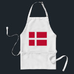 Schort met vlag van Denemarken<br><div class="desc">Introductie van ons stijlvolle Schort met de Deens vlag - een perfecte mix van Scandinavische elegantie en handigheid! Dit schort, dat met veel aandacht voor detail is vervaardigd, toont met trots de iconische vlag van Denemarken, met zijn gedurfde rode veld en opvallend wit kruis. Als symbool van de rijke geschiedenis...</div>