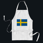 Schort met vlag van Zweden<br><div class="desc">Voeg een vleugje Zweeds trots toe aan uw keuken met dit schort met de vlag van Zweden! Dit schort, dat met veel aandacht voor detail wordt gemaakt, is een eerbetoon aan het rijke Zweedse erfgoed en de nationale trots. Het ontwerp toont met trots de iconische vlag van Zweden, met een...</div>