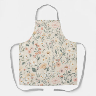 Schort met wilde bloemen