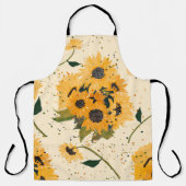Schort met zonnebloemen (Voorkant)