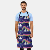 Schort Noordelijke Lichten (Gedragen)