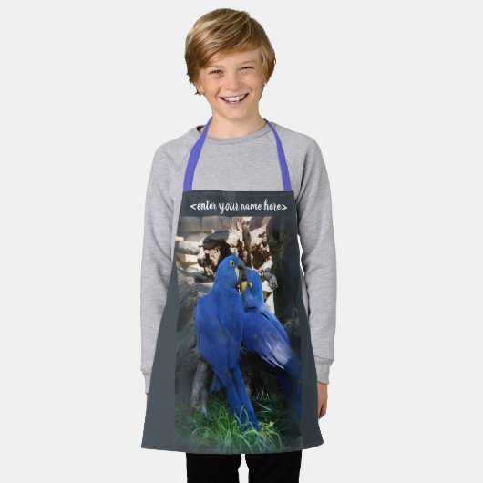 schort _ papegaaien (Gedragen)