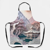 Schort Papieren Cutout Pavilion Landscape (Voorkant)