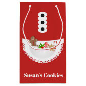Schort peperkoek Kerst koekjesruil feest Klein Cadeauzakje (Achterkant)