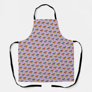 Schort Rainbow Heart Pattern