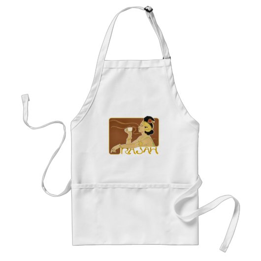 Schort:  Rajah Coffee Standaard Schort (Voorkant)