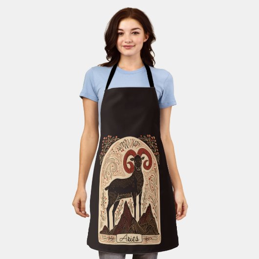 Schort Ram Hemelse Zodiac Art (Gedragen)